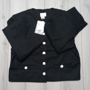 H&M Short Jacket - Size Small - New/NWT - Black